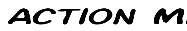 Action Man font preview